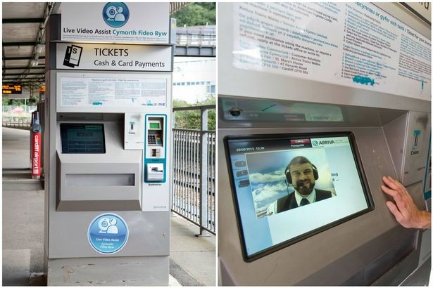 Arriva Trains Wales trial video ticket machines Arriva Trains Wales trial video ticket machines