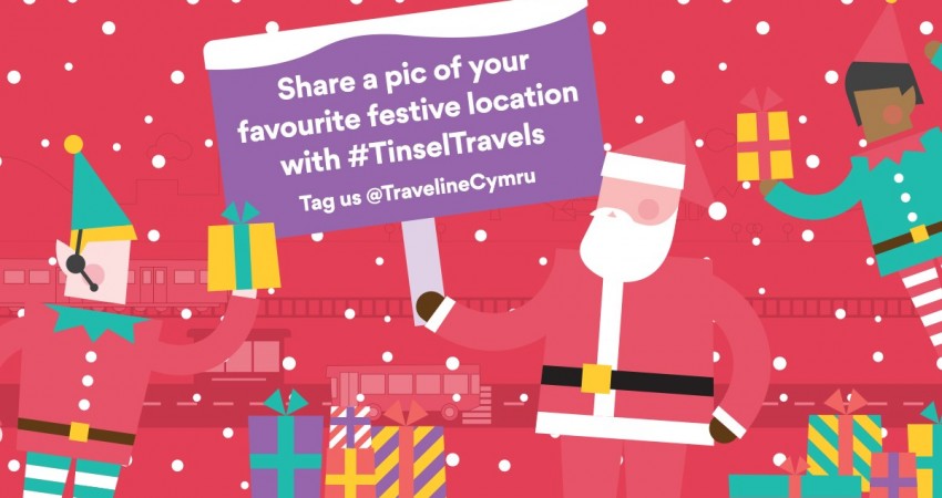 Traveline Cymru Tinsel Travel competition Traveline Cymru Tinsel Travel competition