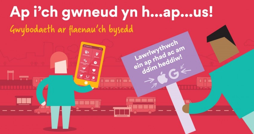 Traveline Cymru mobile app Traveline Cymru mobile app