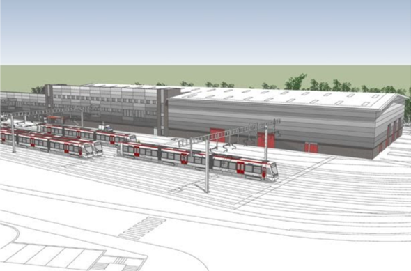 Y depo gwerth £100 miliwn a fydd yn ganolog i elfen reilffyrdd Metro De Cymru 