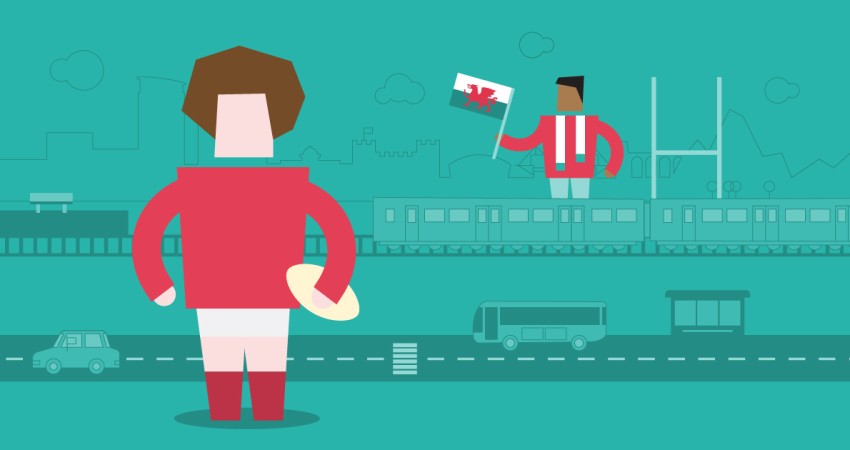Chwe chyngor ar gyfer eich taith ar drafnidiaeth gyhoeddus yn ystod Pencampwriaeth y 6 Gwlad 2023 Chwe chyngor ar gyfer eich taith ar drafnidiaeth gyhoeddus yn ystod Pencampwriaeth y 6 Gwlad 2023
