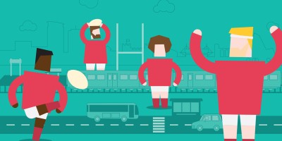 Teithio i gemau rygbi rhanbarthol yng Nghymru 